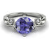 14K Gold Radiant Tanzanite Flower Harmony Ring - Autumn No. 203 image 3