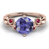 14K Gold Radiant Tanzanite Flower Harmony Ring - Autumn No. 211 image 3