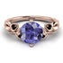 14K Gold Radiant Tanzanite Flower Harmony Ring - Autumn No. 208 image 3