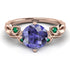14K Gold Radiant Tanzanite Flower Harmony Ring - Autumn No. 205 image 3