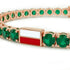 Emerald Tennis Bracelet with Poland Flag no. 5 image 4
