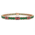 Emerald Tennis Bracelet with United Kingdom Flag no. 5 image 1
