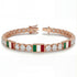 Diamond Tennis Bracelet with Mexico Flag no. 2 image 2