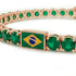 Emerald Tennis Bracelet with Brazil Flag no. 5 image 4