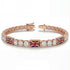 Diamond Tennis Bracelet with United Kingdom Flag no. 2 image 2