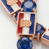 Sapphire Tennis Bracelet with Croatia Flag no. 14 image 3