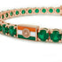 Emerald Tennis Bracelet with India Flag no. 5 image 4