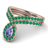 Tanzanite Pear Shape Stacking Bridal Set - Emilia No. 205 image 3