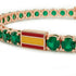 Emerald Tennis Bracelet with Spain Flag no. 5 image 4