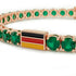 Emerald Tennis Bracelet with Germany Flag no. 5 image 4