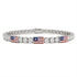 Diamond Tennis Bracelet with United States Flag no. 3 image 1