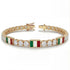 Diamond Tennis Bracelet with Mexico Flag no. 1 image 2