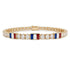 Diamond Tennis Bracelet with France Flag no. 1 image 1