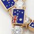 Diamond Tennis Bracelet with Australia Flag no. 1 image 3