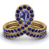 Tanzanite Pear Shape Stacking Bridal Set - Emilia No. 213 image 1