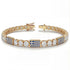Diamond Tennis Bracelet with Greece Flag no. 1 image 2