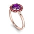 1ct Round Amethyst Engagement Ring - Natalia No. 311 image 3