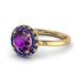 1ct Round Amethyst Engagement Ring - Natalia No. 313 image 1