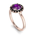 1ct Round Amethyst Engagement Ring - Natalia No. 308 image 3