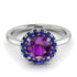 1ct Round Amethyst Engagement Ring - Natalia No. 315 image 2