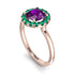1ct Round Amethyst Engagement Ring - Natalia No. 305 image 3