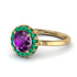1ct Round Amethyst Engagement Ring - Natalia No. 304 image 1