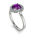 1ct Round Amethyst Engagement Ring - Natalia No. 303 image 3