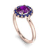 1ct Round Amethyst Engagement Ring - Natalia No. 314 image 3
