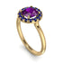 1ct Round Amethyst Engagement Ring - Natalia No. 313 image 3