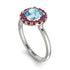 1ct Round Aquamarine Engagement Ring - Natalia No. 412 image 3
