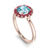 1ct Round Aquamarine Engagement Ring - Natalia No. 411 image 3
