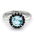 1ct Round Aquamarine Engagement Ring - Natalia No. 409 image 2