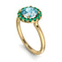 1ct Round Aquamarine Engagement Ring - Natalia No. 404 image 3