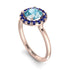 1ct Round Aquamarine Engagement Ring - Natalia No. 414 image 3