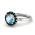 1ct Round Aquamarine Engagement Ring - Natalia No. 409 image 1