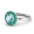 1ct Round Aquamarine Engagement Ring - Natalia No. 406 image 1