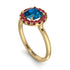 1ct Round Blue Topaz Engagement Ring - Natalia No. 510 image 3