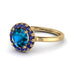 1ct Round Blue Topaz Engagement Ring - Natalia No. 513 image 1