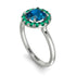 1ct Round Blue Topaz Engagement Ring - Natalia No. 506 image 3