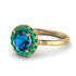 1ct Round Blue Topaz Engagement Ring - Natalia No. 504 image 1