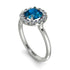 1ct Round Blue Topaz Engagement Ring - Natalia No. 503 image 3