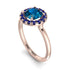 1ct Round Blue Topaz Engagement Ring - Natalia No. 514 image 3