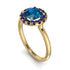 1ct Round Blue Topaz Engagement Ring - Natalia No. 513 image 3