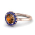 1ct Round Brown Diamond Engagement Ring - Natalia No. 1114 image 1