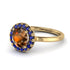 1ct Round Brown Diamond Engagement Ring - Natalia No. 1113 image 1