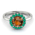 1ct Round Brown Diamond Engagement Ring - Natalia No. 1106 image 2