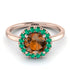 1ct Round Brown Diamond Engagement Ring - Natalia No. 1105 image 2