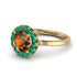 1ct Round Brown Diamond Engagement Ring - Natalia No. 1104 image 1