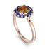 1ct Round Brown Diamond Engagement Ring - Natalia No. 1114 image 3