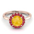 1ct Round Citrine Engagement Ring - Natalia No. 611 image 3